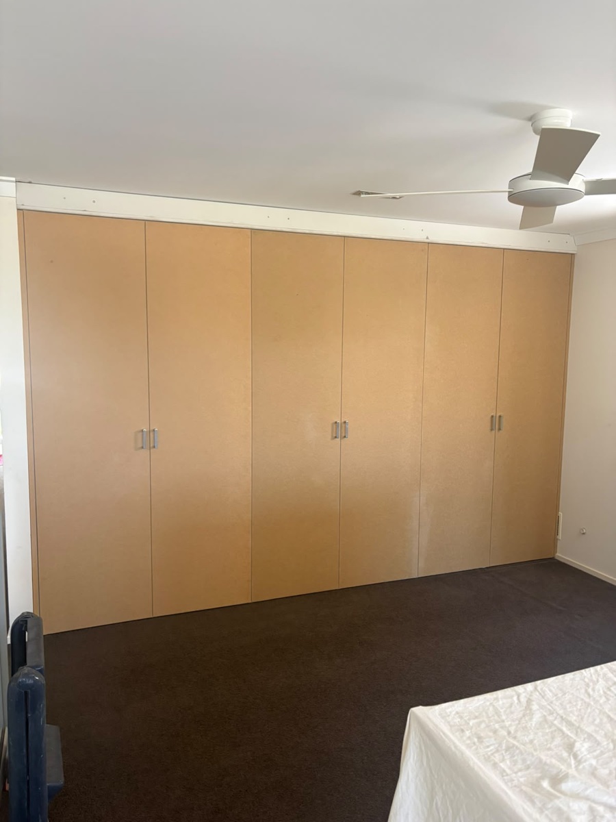 Custom built-in wardrobe installed by Fletcher Carpentry in Perth home